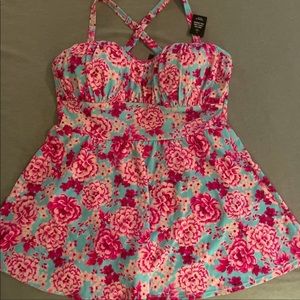 Torrid Floral Swim Dress Size 2 ♥️